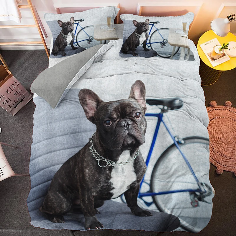 Bulldog Bedding Set Pet Animal Dog Duvet Cover For Kids Adult Bedclothes With Pillowcase Quilt Comforter Covers
Bulldog Bedding Set Pet Animal Dog Duvet Cover For Kids Adult Bedclothes With Pillowcase Quilt Comforter Covers