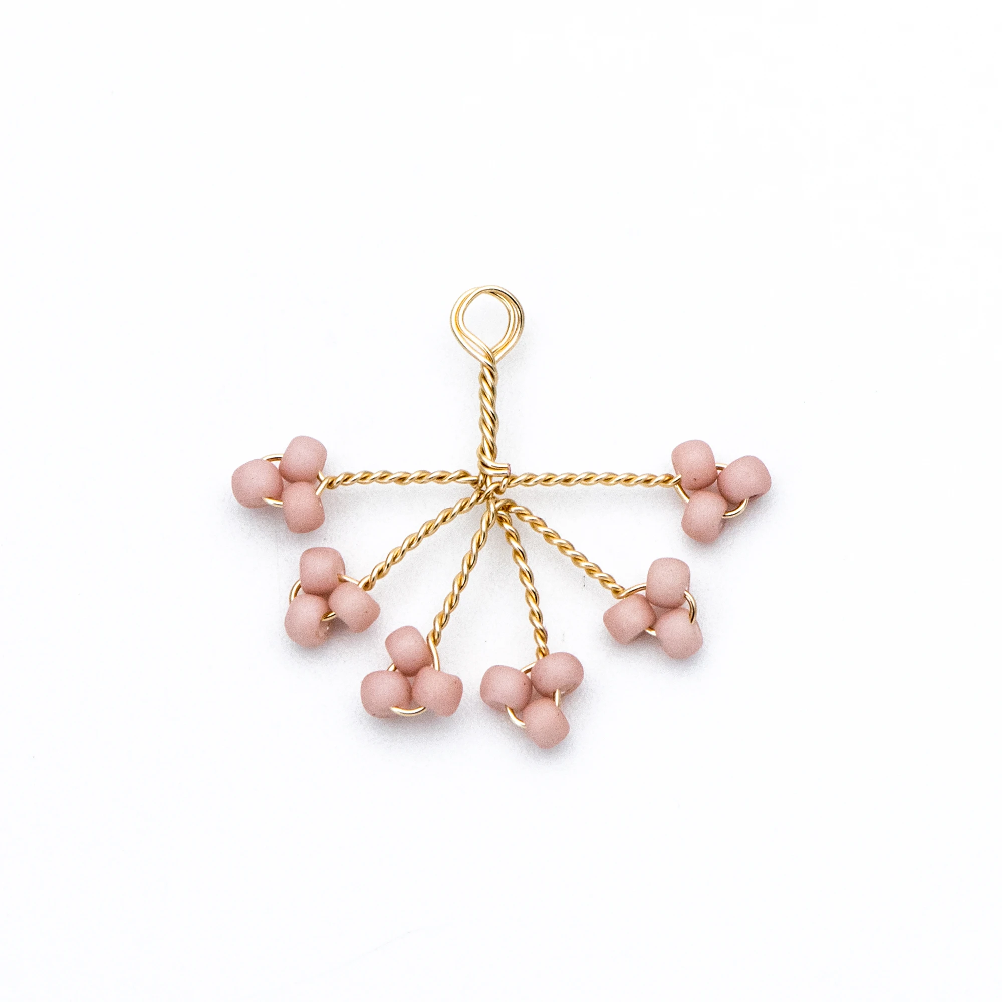 10pcs Handmade Beaded Flower Charms, Wired Branch Tassel Pendants 17x19mm, Pink Glass Seed Beads (FB-055-1)
10pcs Handmade Beaded Flower Charms, Wired Branch Tassel Pendants 17x19mm, Pink Glass Seed Beads (FB-055-1)