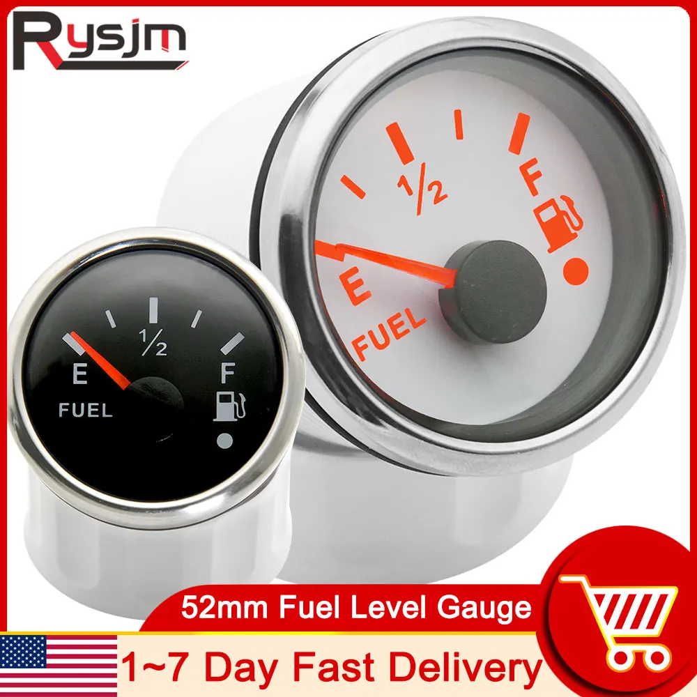 HD 52mm Fuel Level Gauge With Alarm Light Car Meter Red LED Light Black Rim Automotive Gauges 12V For Auto Marine Boat 0-190ohm 
HD 52mm Fuel Level Gauge With Alarm Light Car Meter Red LED Light Black Rim Automotive Gauges 12V For Auto Marine Boat 0-190ohm