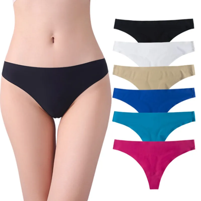 Sexy Women's Thong G-String Underwear Seamless Panties Lingerie Female Underwear Breathable Ladies Thongs Women Underwear M L XL 
Sexy Women's Thong G-String Underwear Seamless Panties Lingerie Female Underwear Breathable Ladies Thongs Women Underwear M L XL