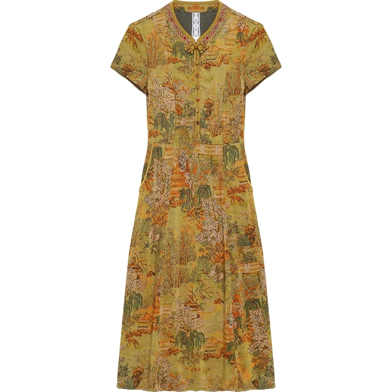 Dress girl 2021 new summer pop high-end brand-name temperament mother improved retro cheongsam thin model
Dress girl 2021 new summer pop high-end brand-name temperament mother improved retro cheongsam thin model
