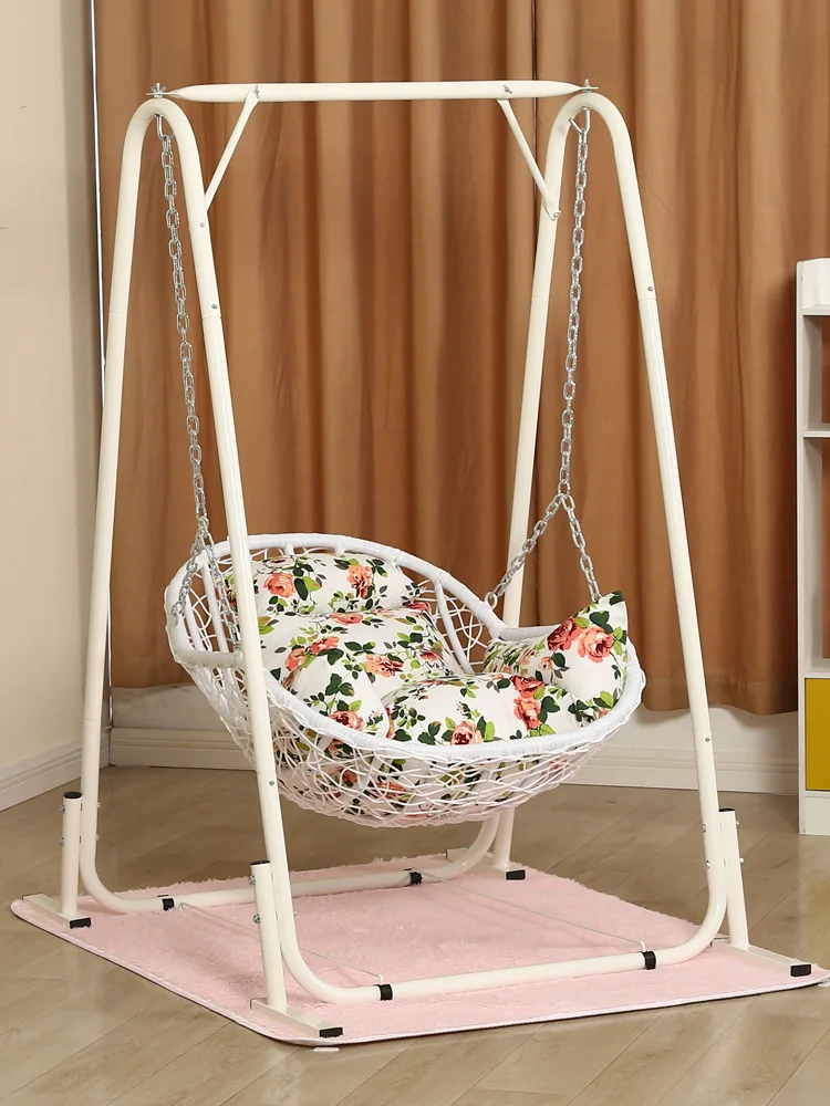 

GY Hanging Basket Rattan Chair Single Child Swing Indoor and Outdoor Rocking Chair Balcony Chlorophytum Bird's Nest Cradle Chair