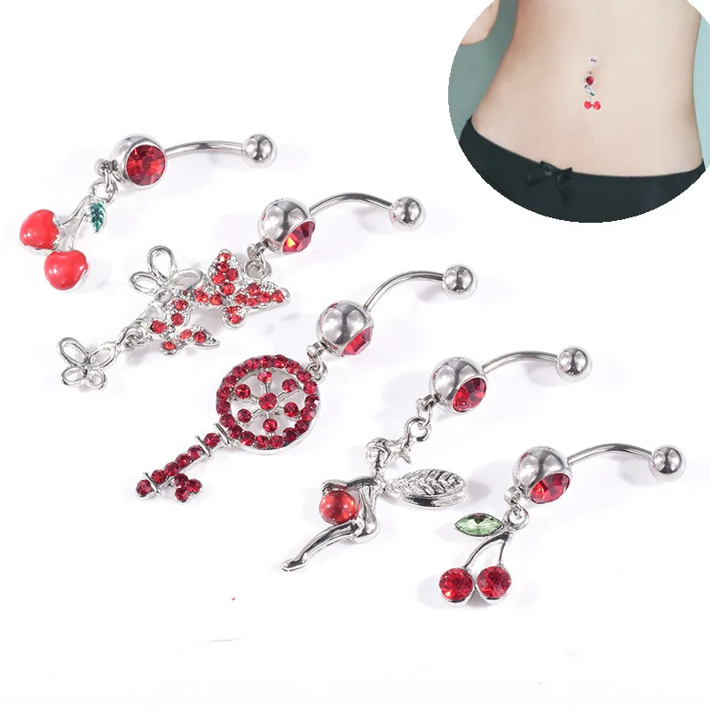 2019 Suit Group Combine 5 Paper Set Navel Ring Red Cherry Pendeloque Cut Navel Ring Navel Buckle
2019 Suit Group Combine 5 Paper Set Navel Ring Red Cherry Pendeloque Cut Navel Ring Navel Buckle
