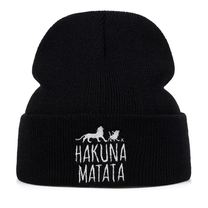 2019 new HAKUNA MATATA hat Men women winter hat fashion embroidery Hip-hop Casual Cuffed Beanies Bonnet
2019 new HAKUNA MATATA hat Men women winter hat fashion embroidery Hip-hop Casual Cuffed Beanies Bonnet