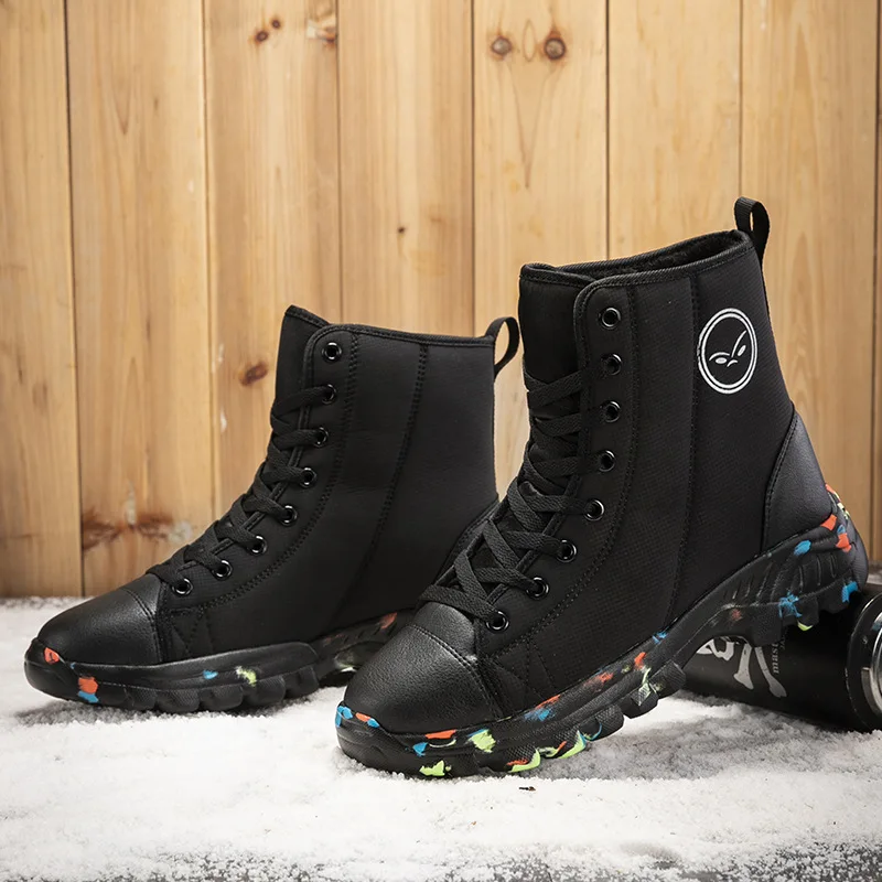 New Winter Snow Boots Men Plush Warm High Top Cotton Shoe Plus Size Men Shoes 2021 Fashion Lace Up Platform Ankle Boots with Fur
New Winter Snow Boots Men Plush Warm High Top Cotton Shoe Plus Size Men Shoes 2021 Fashion Lace Up Platform Ankle Boots with Fur