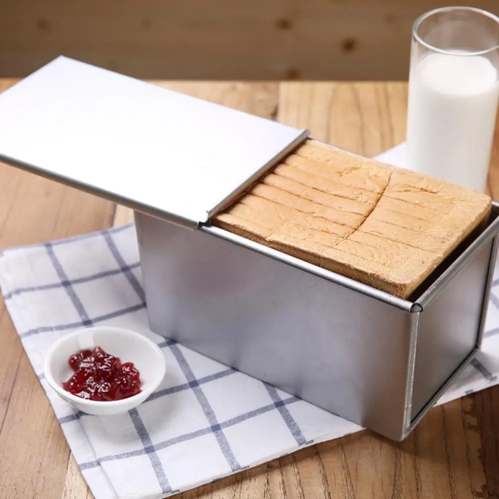 Nonstick Rectangular Aluminum Plate Loaf Bread Cake Pan Tin with Cover Toast Molds DIY Small Cake Pan Toast moule pain de mie
Nonstick Rectangular Aluminum Plate Loaf Bread Cake Pan Tin with Cover Toast Molds DIY Small Cake Pan Toast moule pain de mie