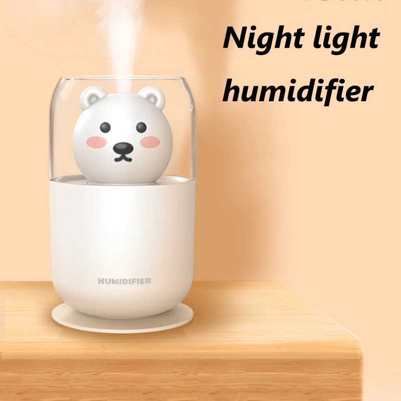 Cute Bear Humidifier Household Small Moisturizing Spray Aroma Diffuser LED Colorful Light Air Purifier Essential Oil Diffuser
Cute Bear Humidifier Household Small Moisturizing Spray Aroma Diffuser LED Colorful Light Air Purifier Essential Oil Diffuser