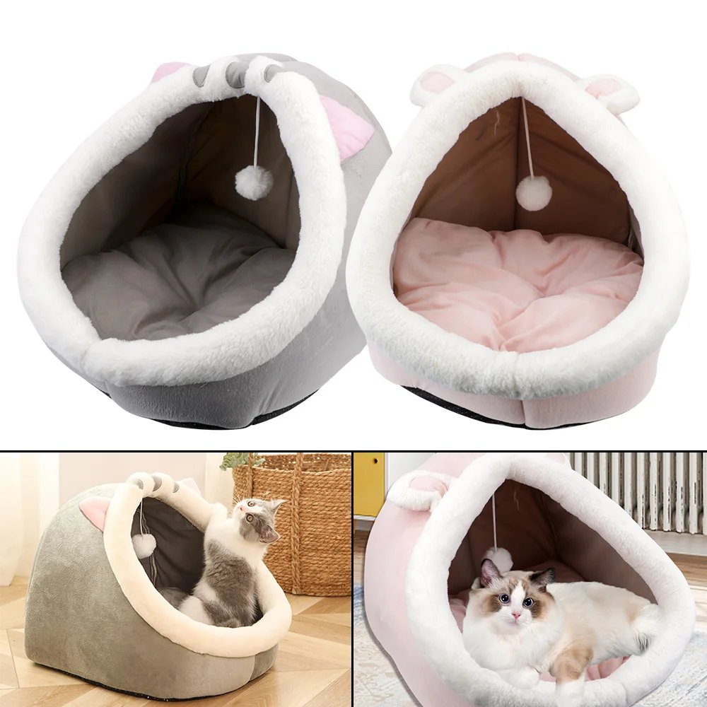 Foldable Kitten Lounger Cushion Winter Warm Pet Bed Cute Cat House Tent Soft Nest Kennel Pet Basket
Foldable Kitten Lounger Cushion Winter Warm Pet Bed Cute Cat House Tent Soft Nest Kennel Pet Basket