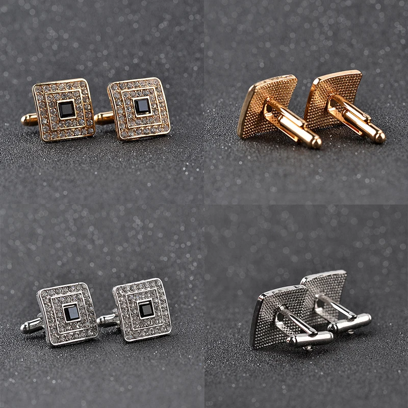 Inlaid Crystal Cuff Links Men French Shirts Sleeve Button Metal Knot Inlaid Cufflinks Creative Decorative Hollow Out Design
Inlaid Crystal Cuff Links Men French Shirts Sleeve Button Metal Knot Inlaid Cufflinks Creative Decorative Hollow Out Design