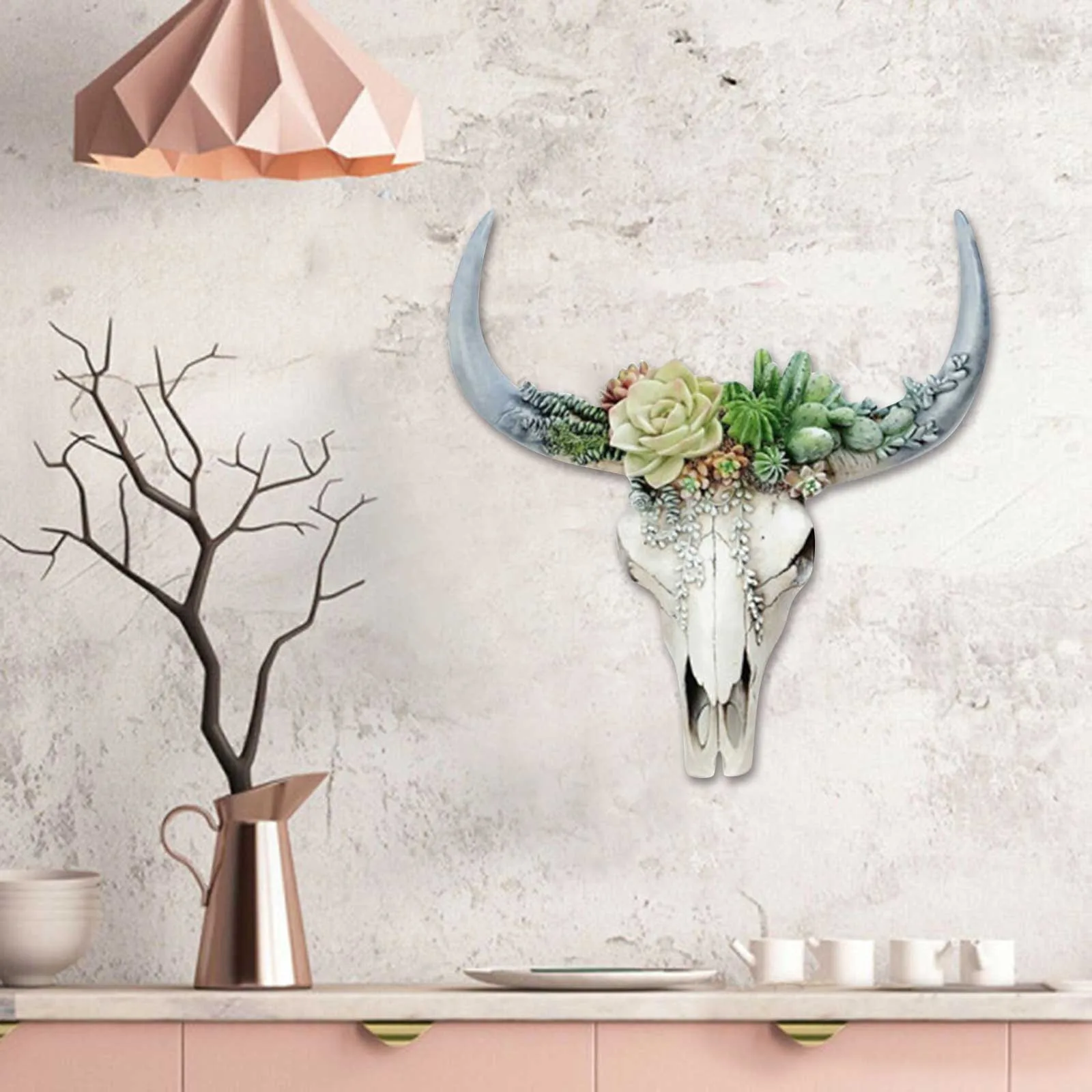 Succulent Flower Cow Skull Wall Decor Nursery Decor Resin Ornament With Hanging Hole Bull Head Pendant Home Wall Decoration
Succulent Flower Cow Skull Wall Decor Nursery Decor Resin Ornament With Hanging Hole Bull Head Pendant Home Wall Decoration