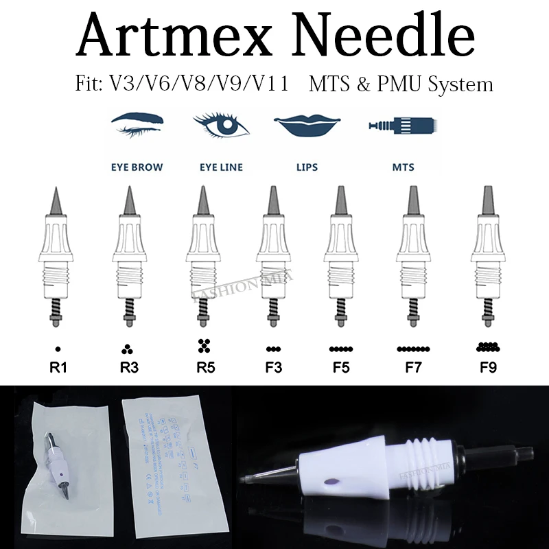 Artmex V8 V6 V3 V1 Cartridge Needles L1/R3/R5/F3/F5/F7/F9 Nano Needles Microneedle MTS Therapy System for Screw Port Machine Tip
Artmex V8 V6 V3 V1 Cartridge Needles L1/R3/R5/F3/F5/F7/F9 Nano Needles Microneedle MTS Therapy System for Screw Port Machine Tip