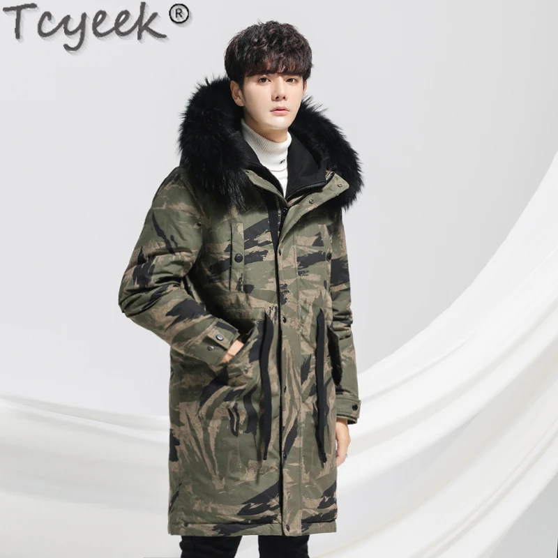 Tcyeek Winter Men's Down Jacket Men Clothes 2020 Streetwear Plus Size Camouflage White Duck Down Coat Male Fur Hooded Pakas19003 
Tcyeek Winter Men's Down Jacket Men Clothes 2020 Streetwear Plus Size Camouflage White Duck Down Coat Male Fur Hooded Pakas19003