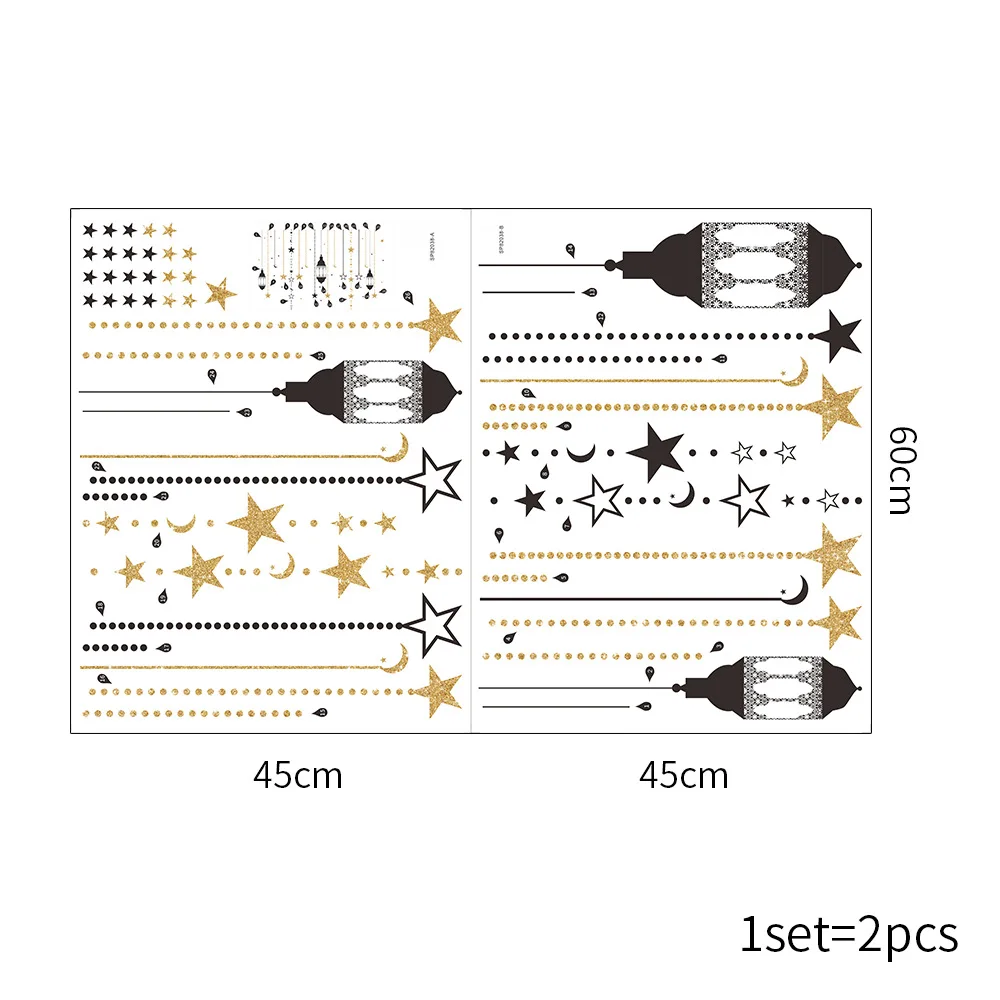 2pcs Ramadan Window Sticker Eid Mubarak Decor Lantern Pattern Ramadan Kareem Islamic Wall Stickers Room Baby Muslim Mural decor
2pcs Ramadan Window Sticker Eid Mubarak Decor Lantern Pattern Ramadan Kareem Islamic Wall Stickers Room Baby Muslim Mural decor