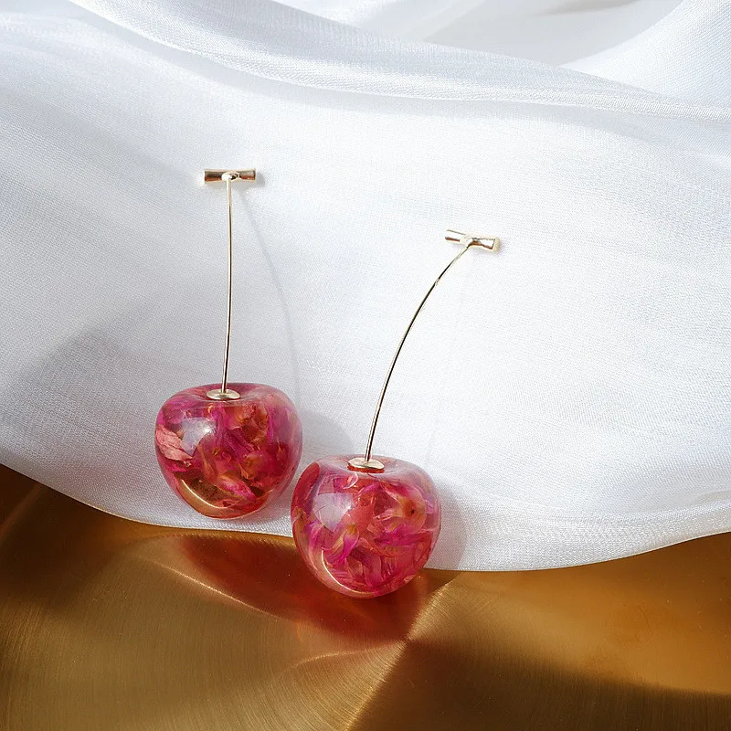 2021Summer Red Cherry Gold Drop Woman Earrings Sweet Chic Cherry Dry Flower Long Dangle Drop Earring Party Fashion Jewelry Gifts
2021Summer Red Cherry Gold Drop Woman Earrings Sweet Chic Cherry Dry Flower Long Dangle Drop Earring Party Fashion Jewelry Gifts