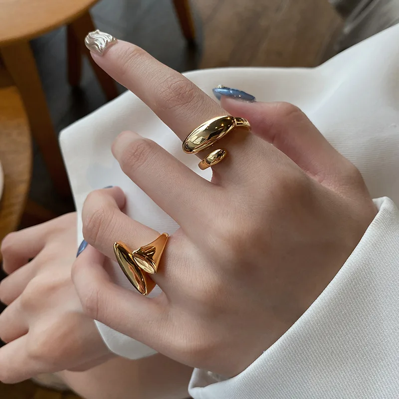 POTCET Korean 2021 Fashion Trend New Temperament Women's Creative Geometric Ring Simple Personality Retro Ring Jewelry 
POTCET Korean 2021 Fashion Trend New Temperament Women's Creative Geometric Ring Simple Personality Retro Ring Jewelry