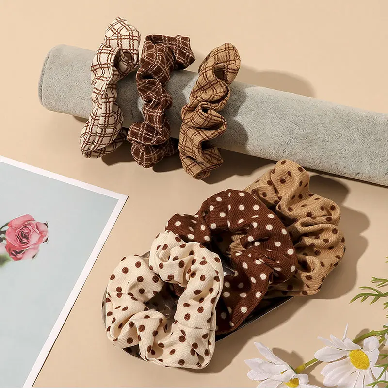 Corduroy Large Intestine Hair Ring All-match Simplicity Sweet Polka Dot Hair Ring Plaid Two-color Hair Ring Headdress
Corduroy Large Intestine Hair Ring All-match Simplicity Sweet Polka Dot Hair Ring Plaid Two-color Hair Ring Headdress