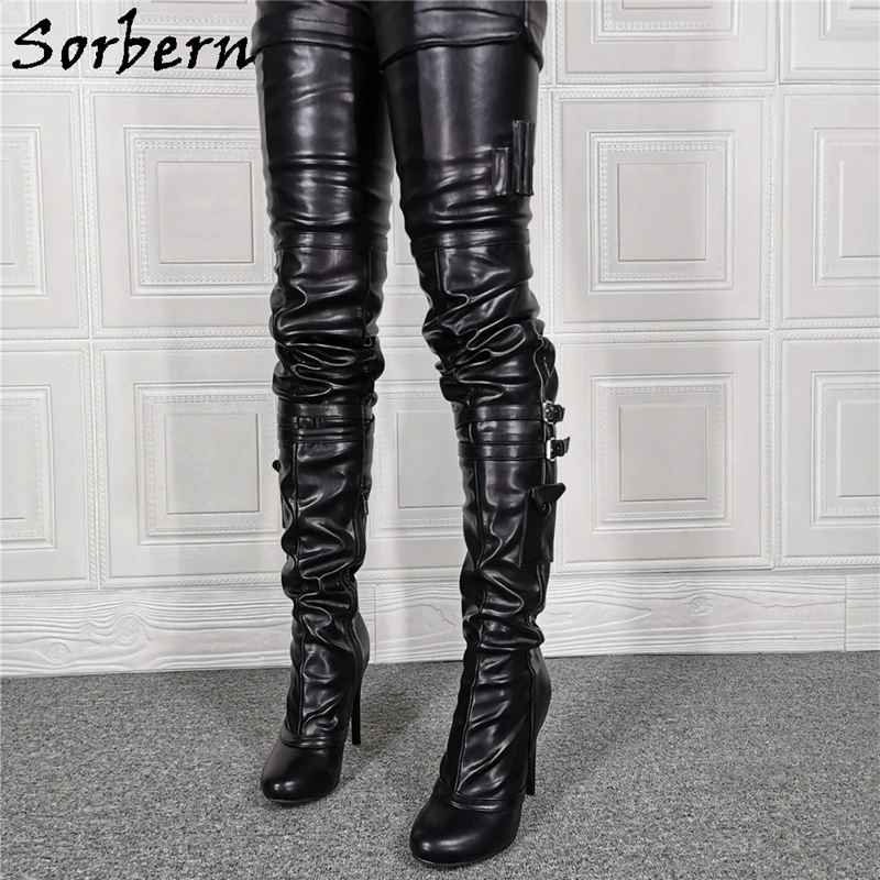 Sorbern Sexy Crotch Thigh High Boots High Heel Stilettos Long Boot Customized Plus Size 44 To 45 Unisex Style Desinger Shoes
Sorbern Sexy Crotch Thigh High Boots High Heel Stilettos Long Boot Customized Plus Size 44 To 45 Unisex Style Desinger Shoes
