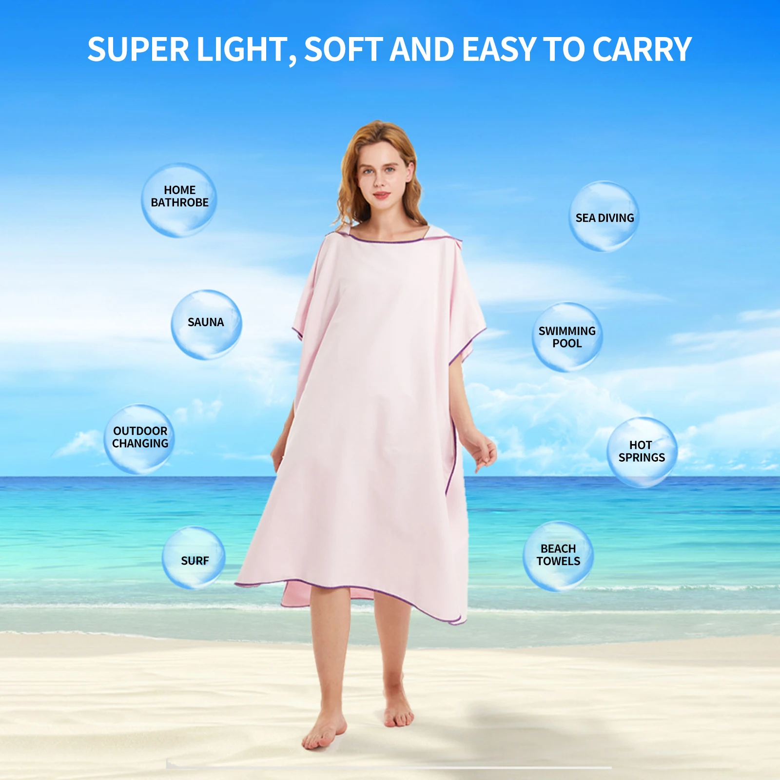Microfiber Hooded Beach Towel Swimming Pool Surf Robes Poncho Quick-Dry Towel Gym Fitness Cloak Pool Mat Pool Accessories
Microfiber Hooded Beach Towel Swimming Pool Surf Robes Poncho Quick-Dry Towel Gym Fitness Cloak Pool Mat Pool Accessories