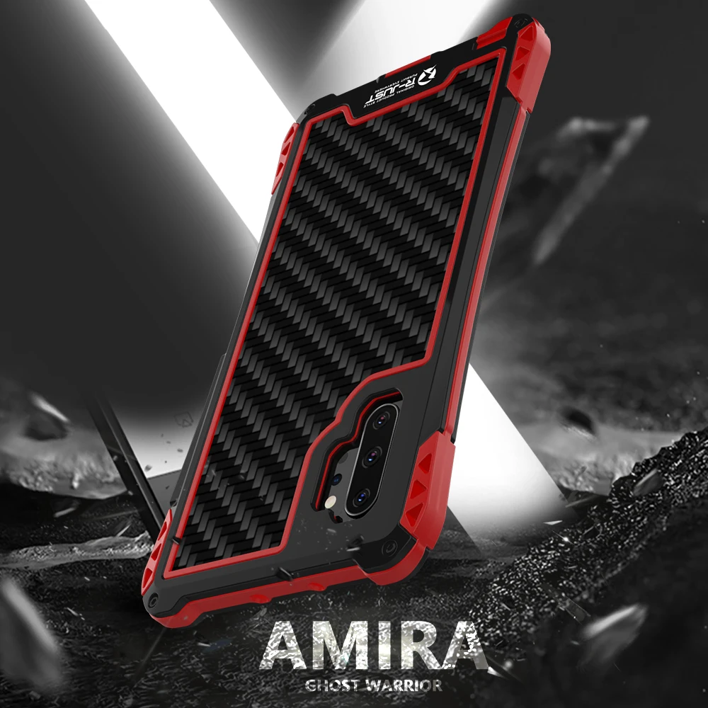 

AMIRA Waterproof Shockproof Phone Case for Samsung Galaxy Note 10 Plus 10 5G Carbon fiber Cover Heavy Duty Hybrid Rugged Armor
