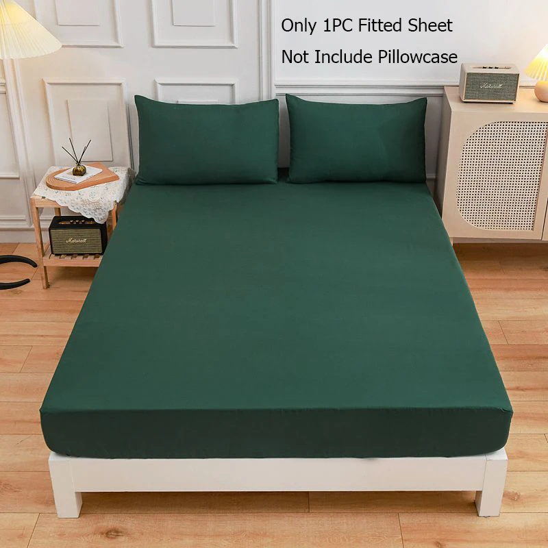High-End Solid Color Mattress Cover Polyester Fitted Sheet Elastic Band Bed Sheet Double Single Queen Size Bedsheet 3 Sizes
High-End Solid Color Mattress Cover Polyester Fitted Sheet Elastic Band Bed Sheet Double Single Queen Size Bedsheet 3 Sizes