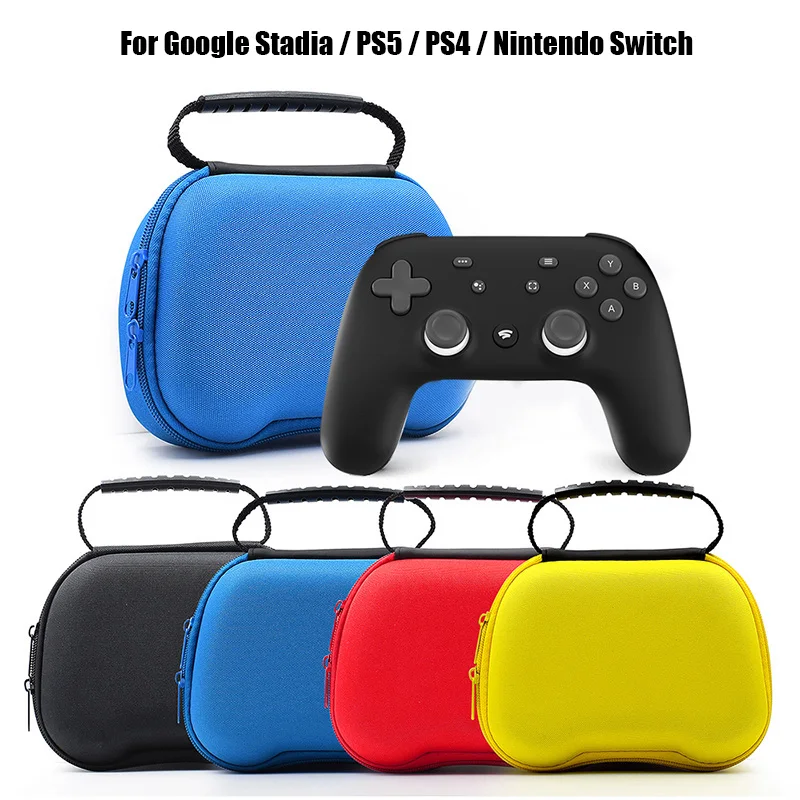 

For Google Stadia Gamepad Controllers Carry Case Portable EVA HandBag Host Pouch For PS5 Storage Bags Switch Controller Case PS4