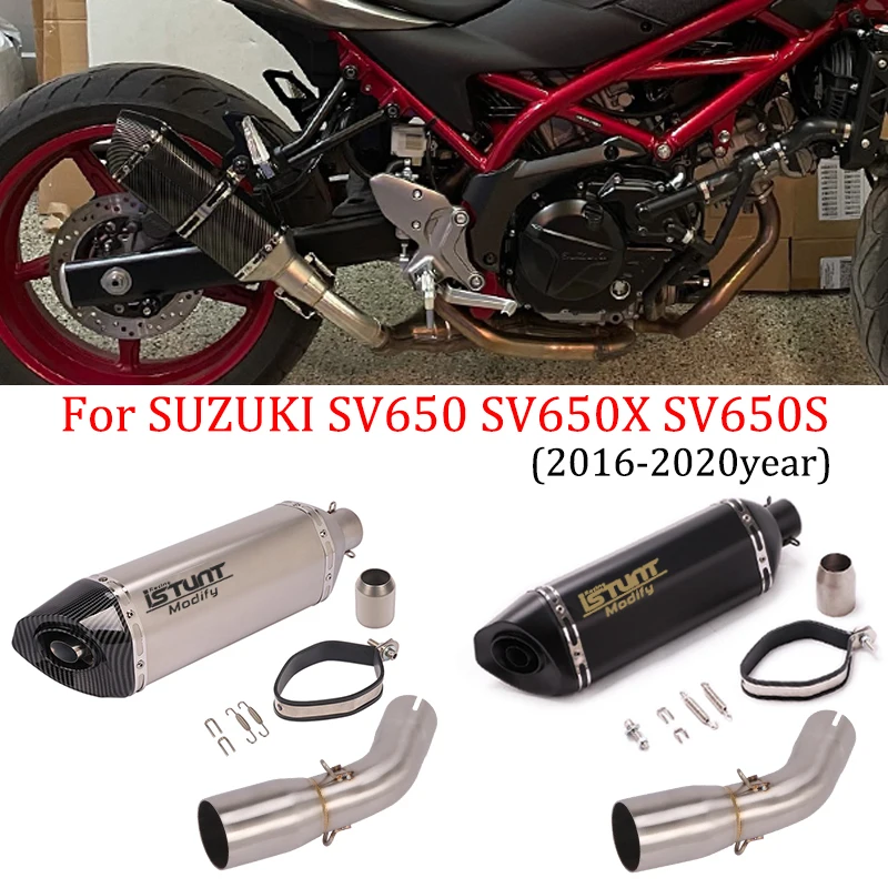 Motorcycle Escape Exhaust Modified Middle Link Pipe 51mm interface Muffler DB Killer Slip On For SUZUKI SV650 SV650X SV650S
Motorcycle Escape Exhaust Modified Middle Link Pipe 51mm interface Muffler DB Killer Slip On For SUZUKI SV650 SV650X SV650S