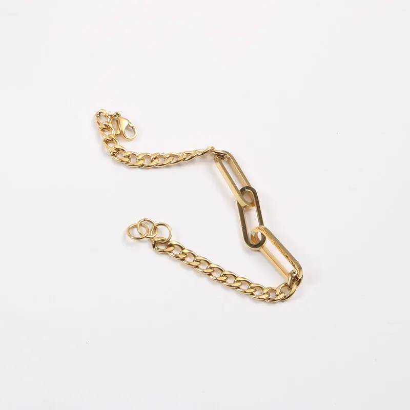 Cuban Chain Paper Pin Mixed Bracelet Stainless Steel Bracelet for Women Trendy Jewelry Wholesale
Cuban Chain Paper Pin Mixed Bracelet Stainless Steel Bracelet for Women Trendy Jewelry Wholesale