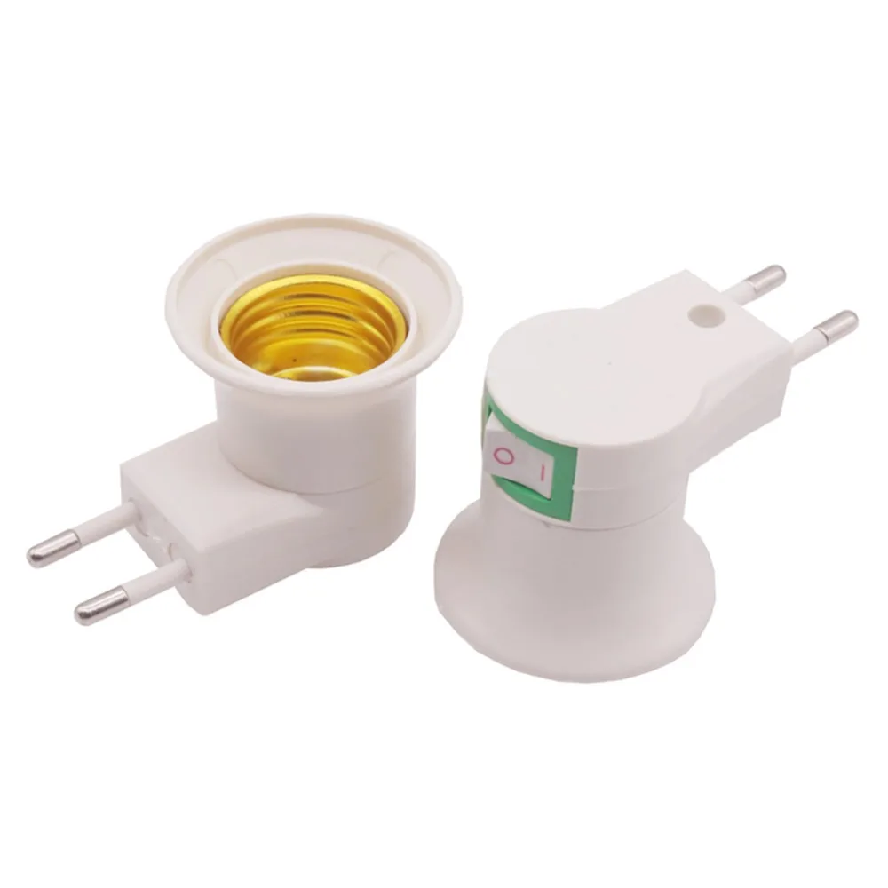1-5 Pcs Lamp Base E27 LED Light Male Socket to EU Type Plug Adapter Converter for Bulb Lamp Holder With ON/OFF Button 
1-5 Pcs Lamp Base E27 LED Light Male Socket to EU Type Plug Adapter Converter for Bulb Lamp Holder With ON/OFF Button