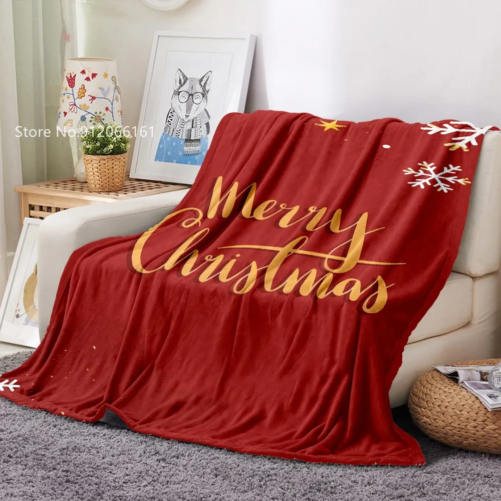 

Happy Nappers Flannel Blanket Holiday Blanket Soft 120x150cm Throw Blanket For Girls Boys Merry Christmas Sleeping Cover