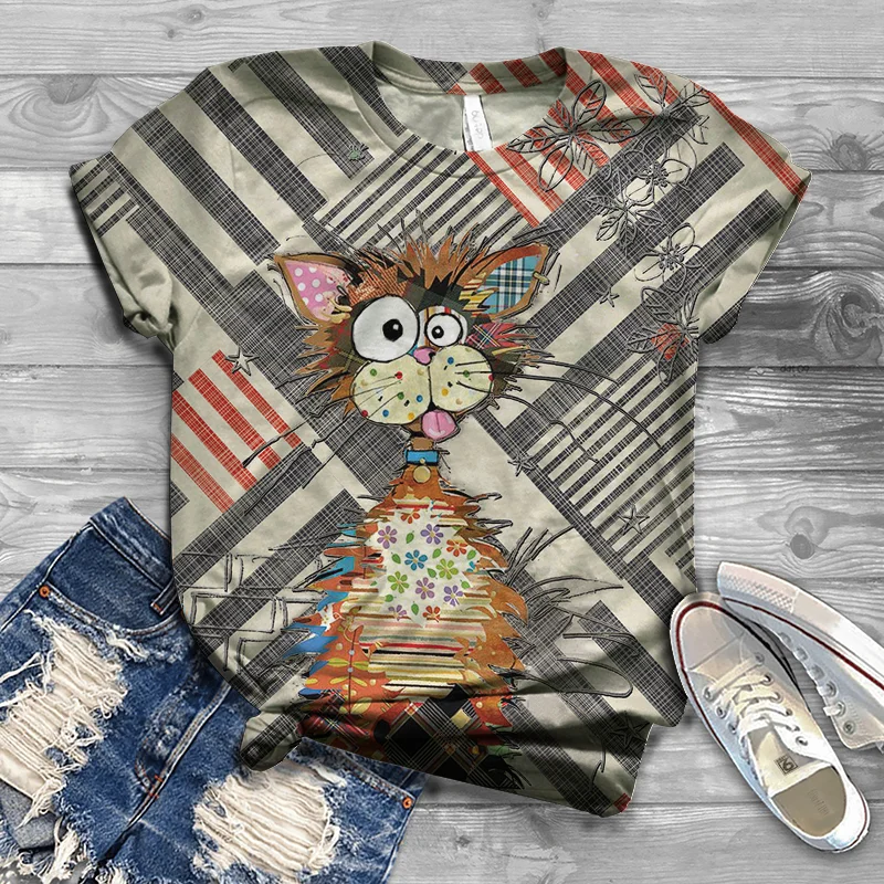 Explosive style 2021 ladies printed short-sleeved cartoon O-neck top Ladies T-shirt trendy, comfortable and soft plus small size
Explosive style 2021 ladies printed short-sleeved cartoon O-neck top Ladies T-shirt trendy, comfortable and soft plus small size