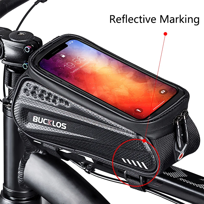 Touch Screen Bike bag Waterproof Rainproof Bicycle Bag for 6.5in Phone Reflective Front Top Tube Saddle Pouch Cycling Accessorie
Touch Screen Bike bag Waterproof Rainproof Bicycle Bag for 6.5in Phone Reflective Front Top Tube Saddle Pouch Cycling Accessorie