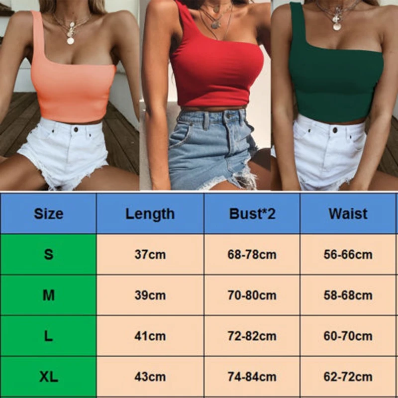 One Shoulder Top Women Sexy Cropped Vest Sleeveless Blackless T-Shirt Summer Tank Top White Black Pink Female Clothes Streetwear
One Shoulder Top Women Sexy Cropped Vest Sleeveless Blackless T-Shirt Summer Tank Top White Black Pink Female Clothes Streetwear