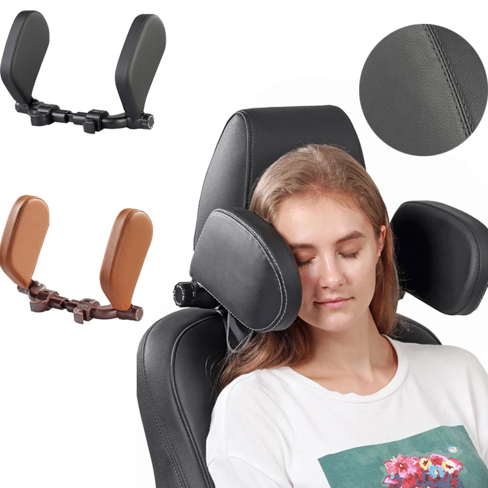 Leather Car Neck Headrest Pillow Side Seat Head Support Travel Rest Sleeping Telescopic Cushion For Kids Adults Elastic Children
Leather Car Neck Headrest Pillow Side Seat Head Support Travel Rest Sleeping Telescopic Cushion For Kids Adults Elastic Children