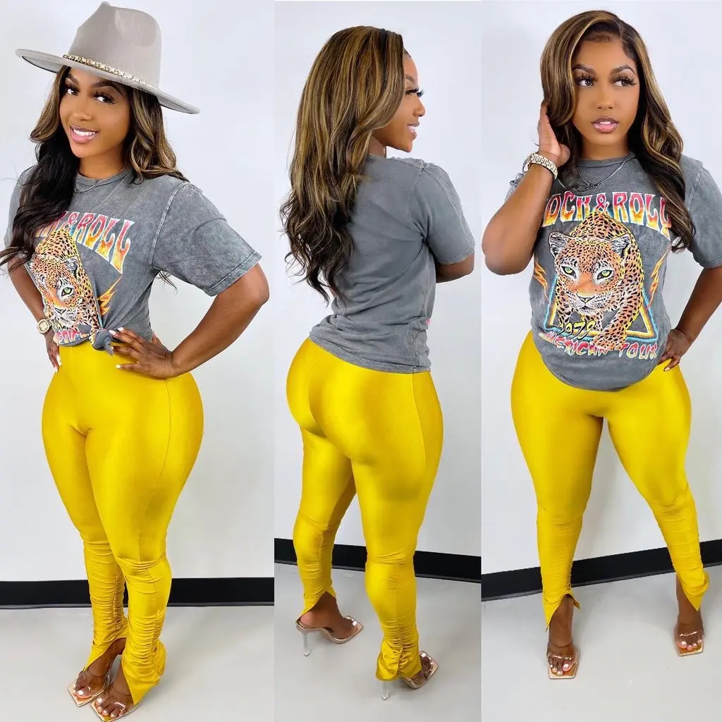 2022 New Fall Winter Arrival Skinny High Waist Yellow Pencil Pants Trousers Women Clothes Holiday Party Trendy Chic Leggings
2022 New Fall Winter Arrival Skinny High Waist Yellow Pencil Pants Trousers Women Clothes Holiday Party Trendy Chic Leggings