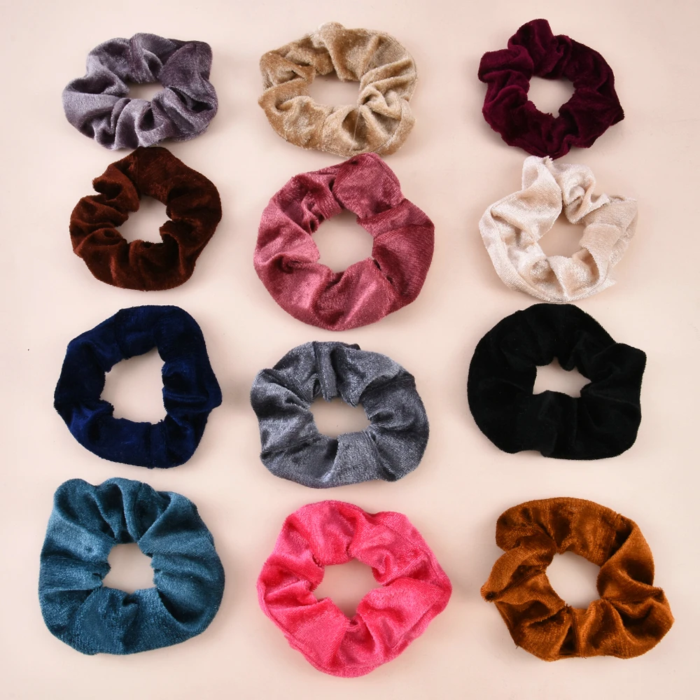 12pcs Korea Velvet Hair Scrunchie Elastic Hair Bands Solid Color Women Girls Headwear Ponytail Holder Hair Accessories
12pcs Korea Velvet Hair Scrunchie Elastic Hair Bands Solid Color Women Girls Headwear Ponytail Holder Hair Accessories