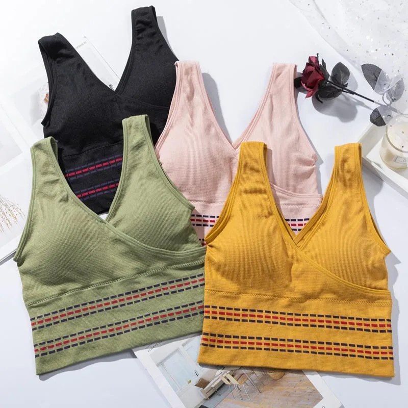 High Quality Retro Women Sports Bra Comfortable Yoga Underwear No Steel Ring Fitness Cute V Neck Pink Vest Small Fresh Backless
High Quality Retro Women Sports Bra Comfortable Yoga Underwear No Steel Ring Fitness Cute V Neck Pink Vest Small Fresh Backless