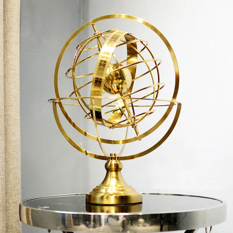 Rotating globe pendulum Luxury European office TV cabinet decoration metal handicrafts home decoration accessories feng shui
Rotating globe pendulum Luxury European office TV cabinet decoration metal handicrafts home decoration accessories feng shui