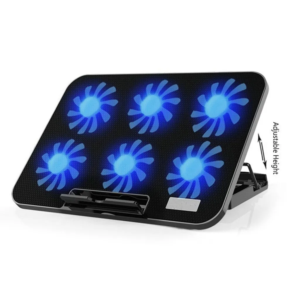 Laptop Cooler Cooling Pad 2 USB Ports and 6 Cooling Fan with Adjustable Speeds Notebook Stand for 12-17 Inch
Laptop Cooler Cooling Pad 2 USB Ports and 6 Cooling Fan with Adjustable Speeds Notebook Stand for 12-17 Inch