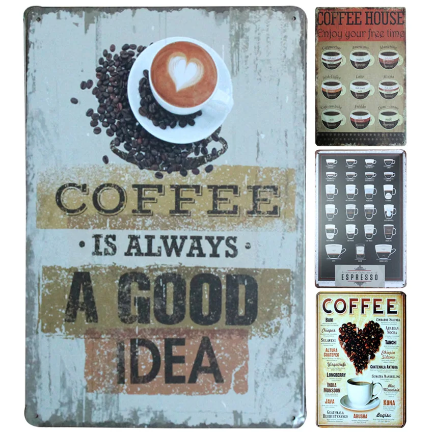 Coffee Is Always A Good Idea Tin Sign 8"x12" Metal Sign Bar/Pub/Cafe Wall Decor Metal Plaque Vintage Home Decor Metal Painting
Coffee Is Always A Good Idea Tin Sign 8"x12" Metal Sign Bar/Pub/Cafe Wall Decor Metal Plaque Vintage Home Decor Metal Painting