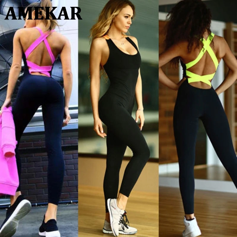 2021 One Piece Sport Clothing Backless Sport Suit Workout Tracksuit For Women Running Tight Dance Sportswear Gym Yoga Women Set
2021 One Piece Sport Clothing Backless Sport Suit Workout Tracksuit For Women Running Tight Dance Sportswear Gym Yoga Women Set