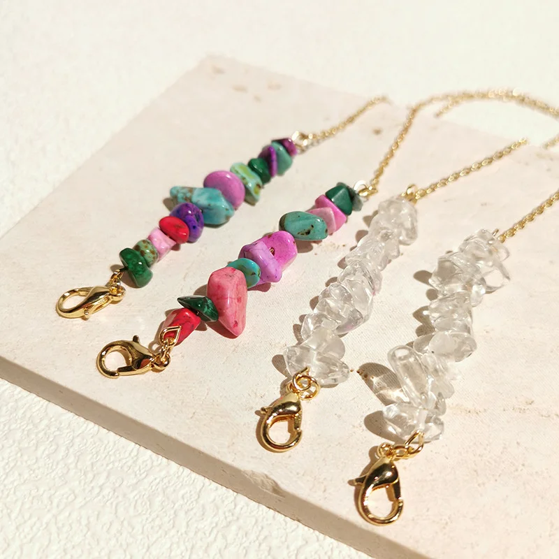 Оптовая продажа, яркая бирюзовая кристаллическая цепочка Gattara на шею, маскирующая цепочка для лица, многофункциональная цепочка
Оптовая продажа, яркая бирюзовая кристаллическая цепочка Gattara на шею, маскирующая цепочка для лица, многофункциональная цепочка