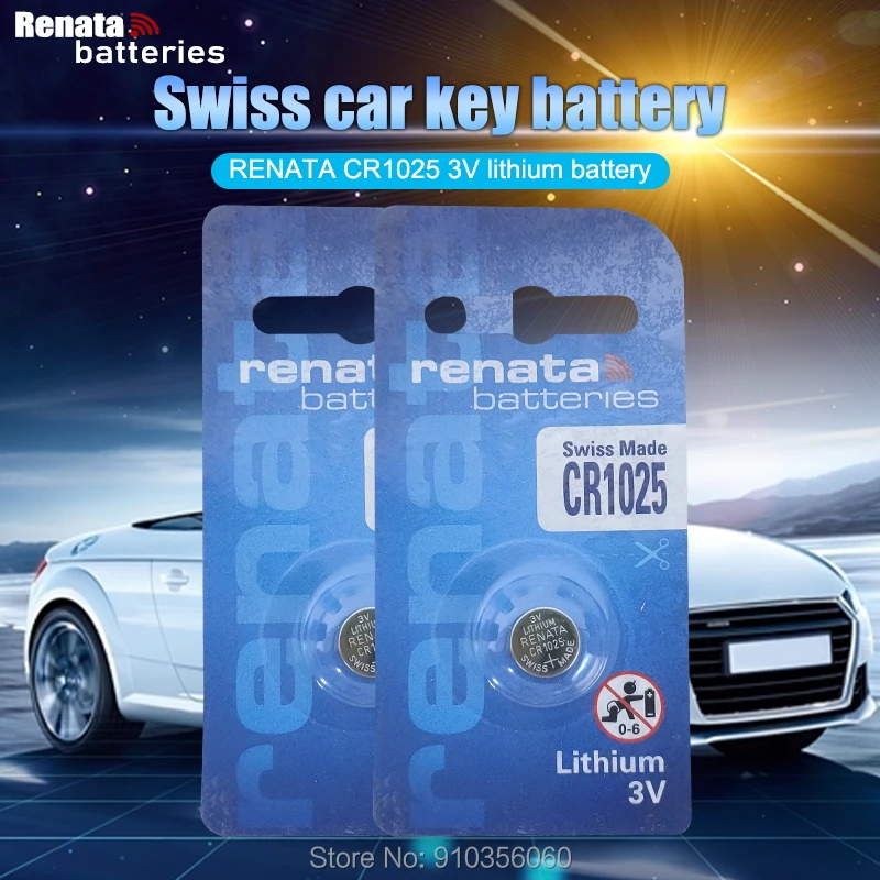 50 шт. Рената CR1025 аккумулятора кнопочного типа DL1025 BR1025 KL1025 ячейки литий Батарея 3V CR