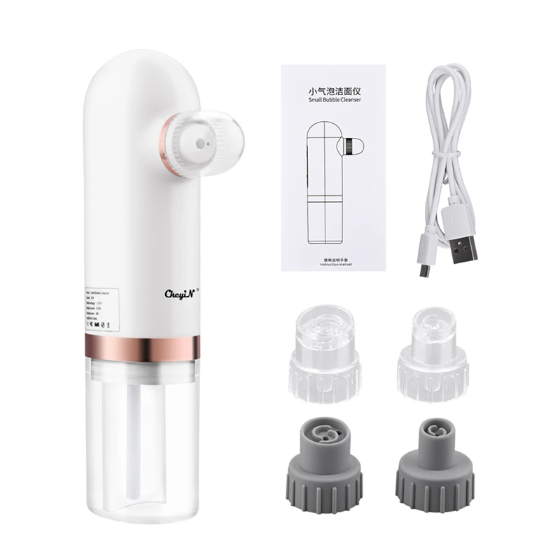 CkeyiN Electric Small Bubble Blackhead Remover USB Rechargeable Water Circulation Pore Acne Removal Vacuum Facial Cleanser
CkeyiN Electric Small Bubble Blackhead Remover USB Rechargeable Water Circulation Pore Acne Removal Vacuum Facial Cleanser