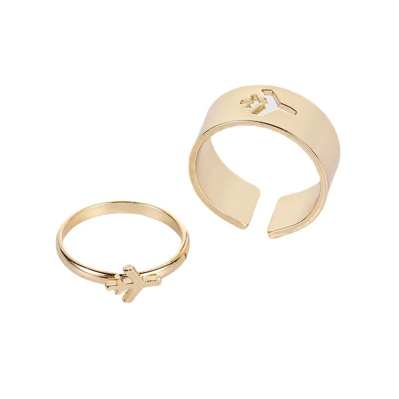 Korean Fashion Gold Butterfly Rings Couple Ring Sets Opening Adjustable Love Airplane Stars and Moon Wedding Accessories Bague D
Korean Fashion Gold Butterfly Rings Couple Ring Sets Opening Adjustable Love Airplane Stars and Moon Wedding Accessories Bague D