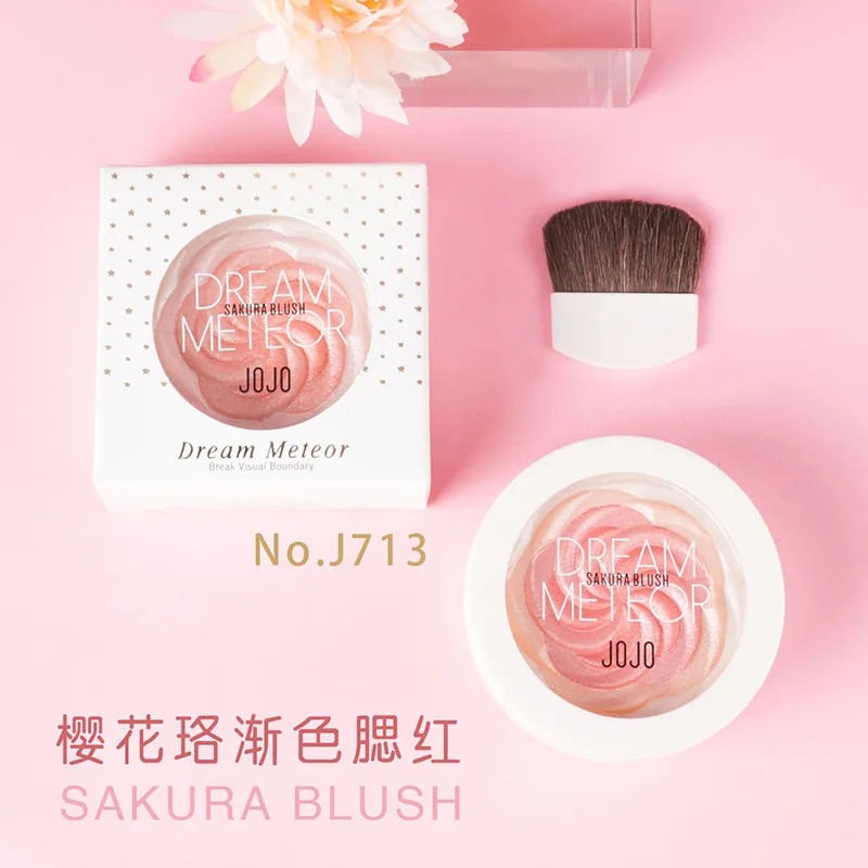 Flower Luo Petal Gradient Blush Women's xue sheng kuan Natural Nude Makeup White Brighten Flesh Color Rouge
Flower Luo Petal Gradient Blush Women's xue sheng kuan Natural Nude Makeup White Brighten Flesh Color Rouge