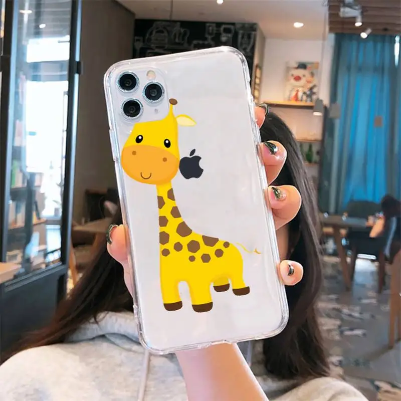 Cute Cartoon Giraffe lovely Phone Case Transparent soft For iphone 5 6 7 8 11 12 s c se plus mini x xs xr pro max cover shell
Cute Cartoon Giraffe lovely Phone Case Transparent soft For iphone 5 6 7 8 11 12 s c se plus mini x xs xr pro max cover shell