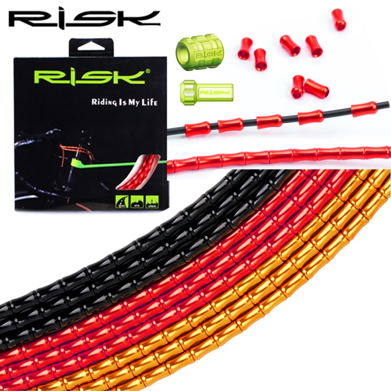RISK CNC Aluminum Bicycle Cable With Catheter set Ultralight MTB Road Bike Bamboo Link Cable Housing Kit Fits Shifting/Brake
RISK CNC Aluminum Bicycle Cable With Catheter set Ultralight MTB Road Bike Bamboo Link Cable Housing Kit Fits Shifting/Brake