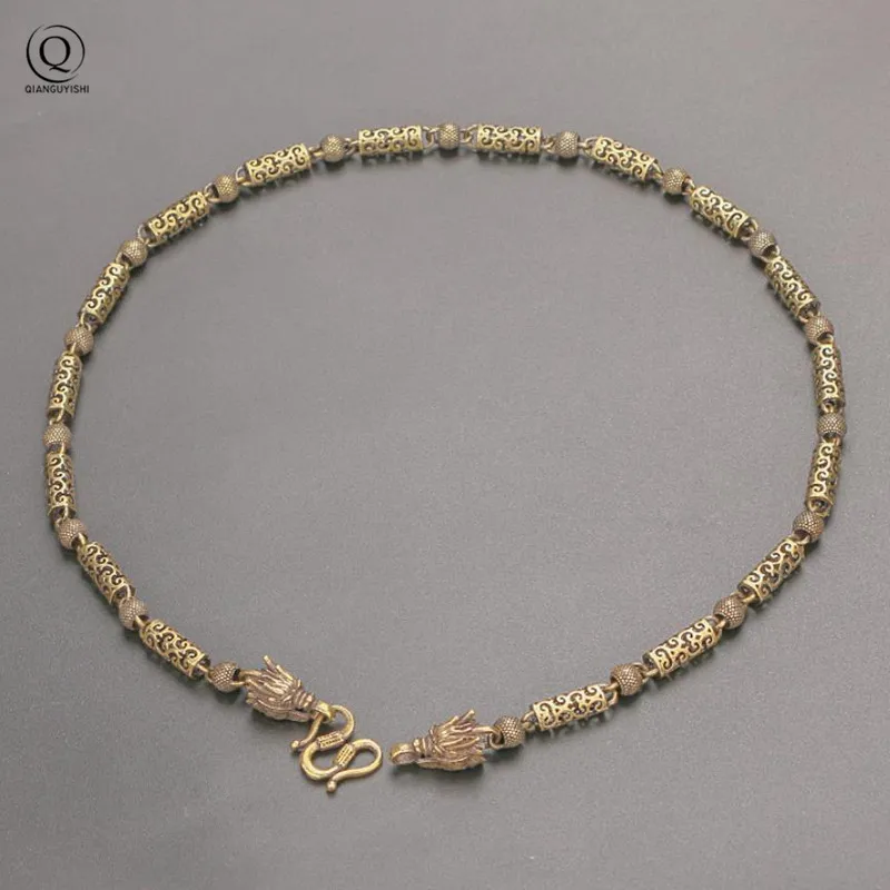 Ожерелье-цепочка в ретро-стиле, латунное колье в стиле панк с полыми пропилистическими облаками, с узором в виде головы дракона, винтажное мужское колье в стиле хип-хоп, готика, панк
Ожерелье-цепочка в ретро-стиле, латунное колье в стиле панк с полыми пропилистическими облаками, с узором в виде головы дракона, винтажное мужское колье в стиле хип-хоп, готика, панк