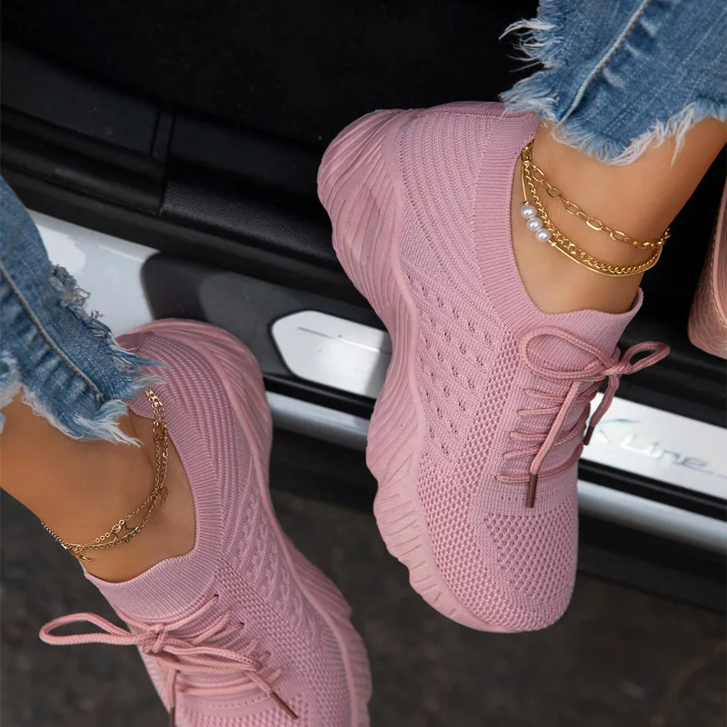 Women Sneakers Casual Shoes Comfortable Mesh Lace-Up Ladies Sport Shoes Wedges Chunky Women's Vulcanized Shoes Females Sneakers
Women Sneakers Casual Shoes Comfortable Mesh Lace-Up Ladies Sport Shoes Wedges Chunky Women's Vulcanized Shoes Females Sneakers