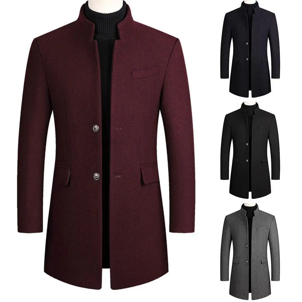 Autumn Winter Oversized Woolen Blend Coat Male Long Windbreaker Jacket Cotton Thick Warm Men Gray Jacket Mens Overcoat
Autumn Winter Oversized Woolen Blend Coat Male Long Windbreaker Jacket Cotton Thick Warm Men Gray Jacket Mens Overcoat